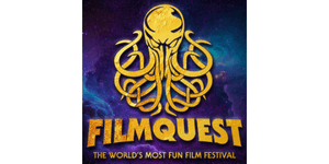 FilmQuest Film Festival logo, highlighting official selections for films featuring our sound design.