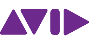 Avid logo, representing industry-standard Pro Tools audio post production software used in the studio.